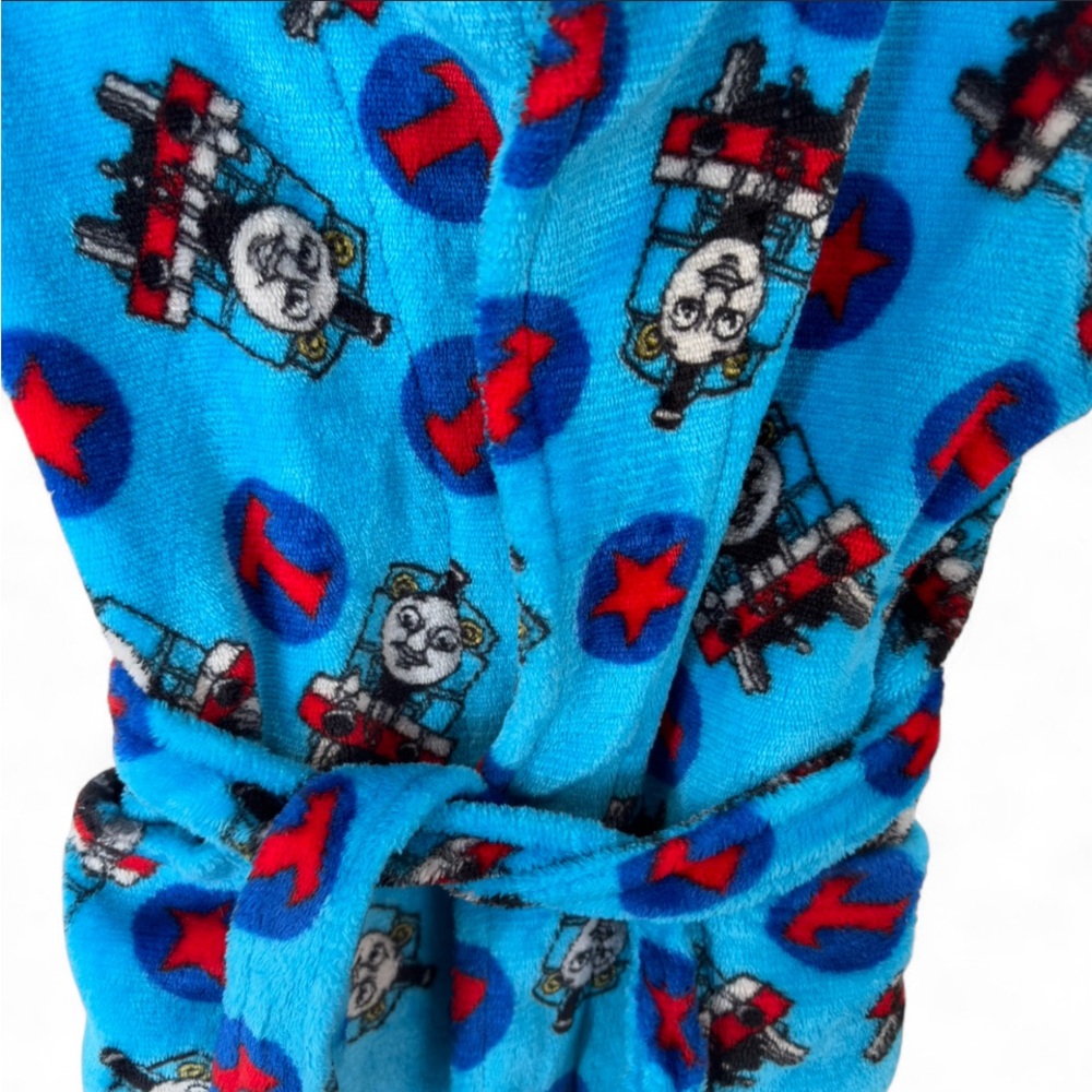 Thomas & Friends Blue Train Print Robe - Picture 2 of 5